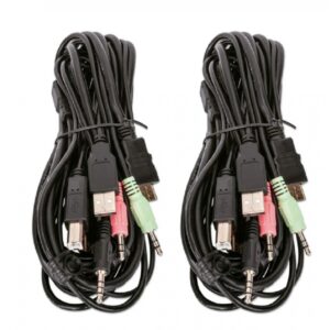 MUX KVM,MANHATTAN,153539, HMDI DOBLE MONITOR 4:1, 4K@30MHZ USB2.0 USB 2.0 - Manhattan