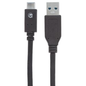 CABLE USB,MANHATTAN,353373,-C V3.1, C-A 1.0M NEGRO - Manhattan