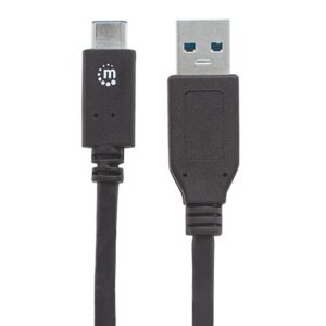 CABLE USB,MANHATTAN,354974,-C V3.1, C-A 2.0M NEGRO - Manhattan