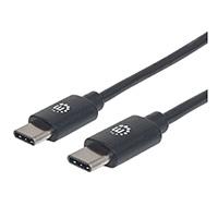 CABLE USB,MANHATTAN,354868,-C V2.0, C-C 0.5M NEGRO 60W, 480MBPS - Manhattan