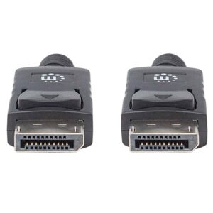 CABLE DISPLAYPORT,MANHATTAN,306935, V1.2 M-M 1.0M NEGRO 4K60HZ - Manhattan