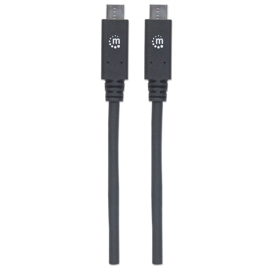 CABLE USB,MANHATTAN,355223,-C V3.1, C-C 1.0M NEGRO 10GBPS 5A - Manhattan