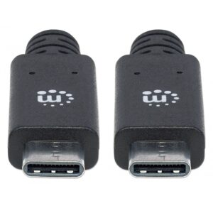 CABLE USB,MANHATTAN,355223,-C V3.1, C-C 1.0M NEGRO 10GBPS 5A - Manhattan