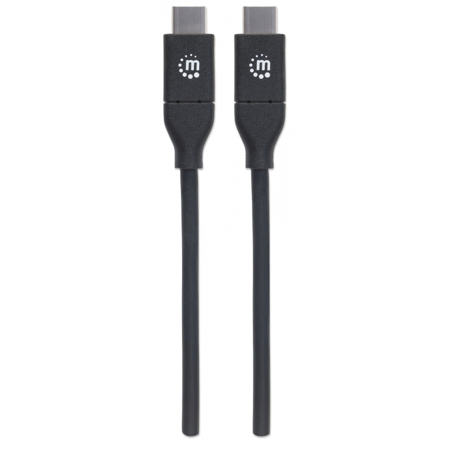 CABLE USB,MANHATTAN,355247,-C V2.0, C-C 2.0M NEGRO 480MBPS 5A - Manhattan