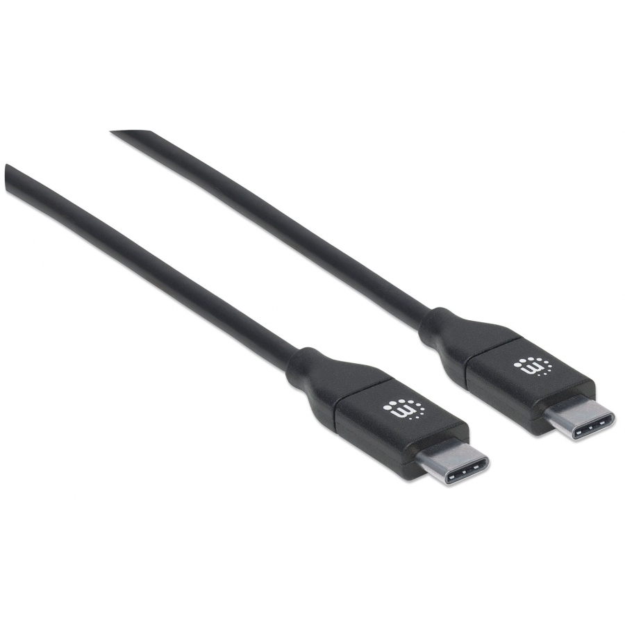 CABLE USB,MANHATTAN,355247,-C V2.0, C-C 2.0M NEGRO 480MBPS 5A - Manhattan
