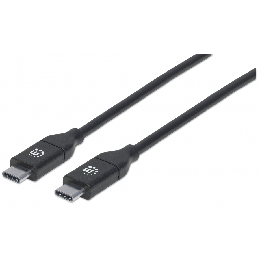 CABLE USB,MANHATTAN,355247,-C V2.0, C-C 2.0M NEGRO 480MBPS 5A - Manhattan