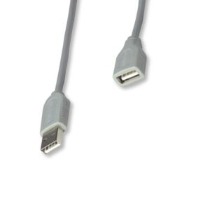 CABLE USB,MANHATTAN,165211, EXTENSION 1.8M, GRIS - Manhattan