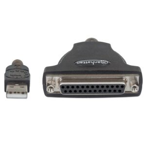 CONVERTIDOR,MANHATTAN,336581, USB A PARALELO DB25 - Manhattan