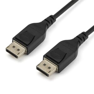 CABLE DE 2M DISPLAYPORT 1.4 – CERTIFICADO VESA – 8K60HZ – HBR3 – HDR – CABLE DE PANTALLAS DP A DP – CABLE DISPLAYPORT DE 8K –