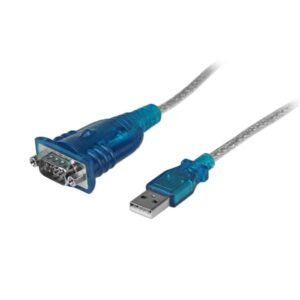CABLE ADAPTADOR DE 43CM USB-A A SERIE RS232 DE 1 PUERTO SERIAL DB9 – MACHO A MACHO – CONVERSOR COMPATIBLE CON WINDOWS 8 – STA