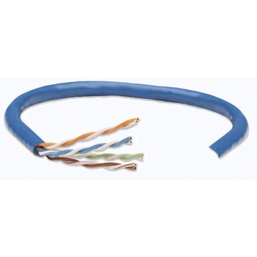 BOBINA ,INTELLINET,705059,CAT 6 UTP 305M SOLIDA AZUL,100 COBRE