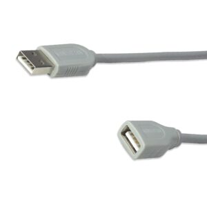 CABLE USB,MANHATTAN,317238, EXTENSION 3.0M, GRIS - Manhattan