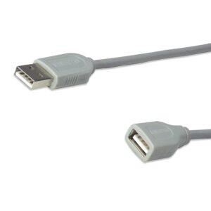 CABLE USB,MANHATTAN,340960, EXTENSION 4.5M, GRIS - Manhattan