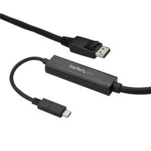 CABLE ADAPTADOR DE 3M USB-C A DISPLAYPORT 4K 60HZ – NEGRO – CABLE USB TIPO C A DP – CABLE DE VIDEO USBC – STARTECH.COM MOD. C