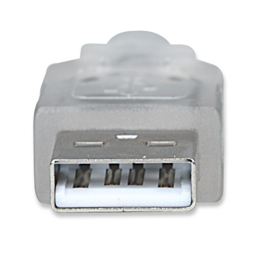 CABLE USB,MANHATTAN,340465,V2.0 A-B 4.5M, PLATA - Manhattan