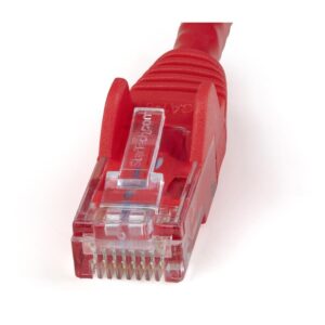 CABLE DE 15M DE RED GIGABIT ETHERNET UTP PATCH CAT6 CAT 6 RJ45 SNAGLESS SIN ENGANCHES – ROJO – STARTECH.COM MOD. N6PATC15MRD 
