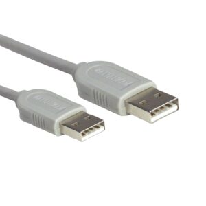 CABLE USB,MANHATTAN,317887, A-A 1.8M, GRIS - Manhattan