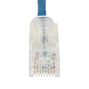 CABLE DE 30CM DE RED ETHERNET CAT6 DELGADO SIN ENGANCHES - CABLE DE RED SNAGLESS - AZUL - STARTECH.COM MOD. N6PAT1BLS