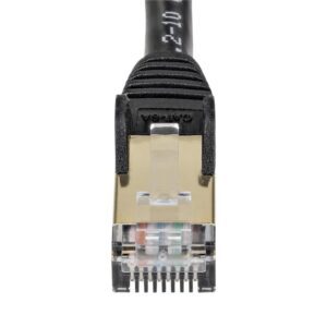 CABLE DE 2M CAT6A ETHERNET NEGRO – CABLE DE RED 10GB CAT6A SNAGLESS BLINDADO RJ45 POE DE 100W – 10GBE CON CERTIFICACION UL/TI