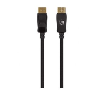 CABLE DISPLAYPORT,MANHATTAN,353595, V1.4 M-M 1.0M NEGRO 8K60HZ - Manhattan