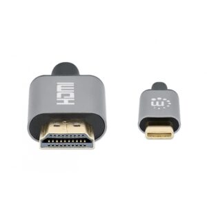 CABLE USB,MANHATTAN,153591,-C A HDMI M 1.0M 4K@60HZ, NEGRO - Manhattan