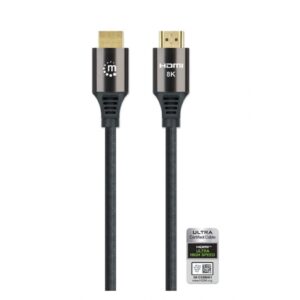 CABLE HDMI /MANHATTAN / 355933 /2.1 PREMIUM M-M 1.0M, 8K@60HZ,CHAPA DE ORO - Manhattan