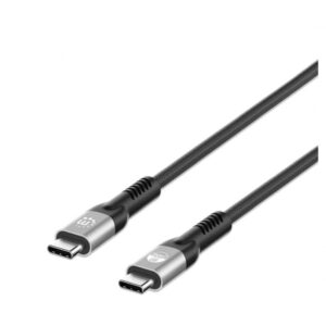 CABLE USB-C , MANHATTAN,356374, V4 THUNDERBOLT4, C-C 1.0M 8K 240W NEGRO - Manhattan