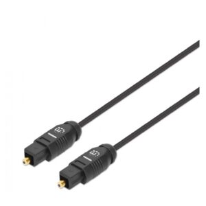 CABLE AUDIO,MANHATTAN,356091, TOSLINK S/PDIF M-M 5.0M NEGRO - Manhattan