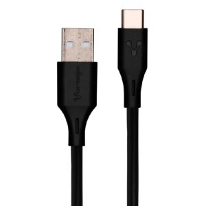 CABLE VORAGO CAB-C01B USB-TIPO C 1 METRO CARGA RAPIDA NEGRO - Vorago