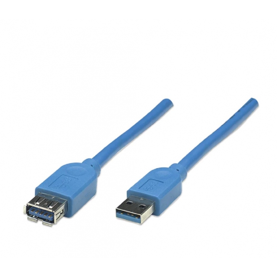 CABLE USB,MANHATTAN,322379, V3.0 EXT. 2.0M AZUL - Manhattan