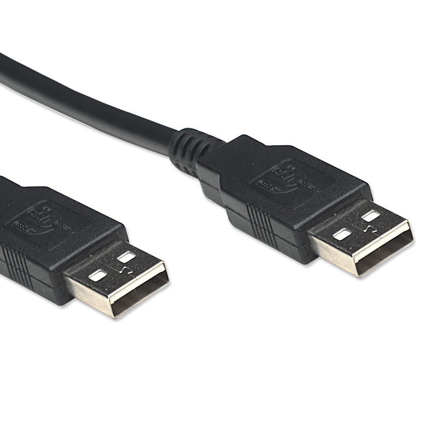 CABLE USB,MANHATTAN,306089, V2.0 A-A 1.8M, NEGRO - Manhattan