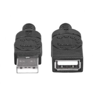 CABLE USB,MANHATTAN,338653, V2.0 EXT. TIPO A 1.8M NEGRO - Manhattan
