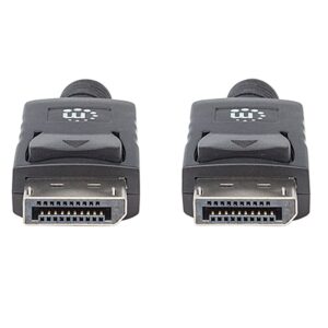 CABLE DISPLAYPORT,MANHATTAN,307093, V1.2 M-M 3.0M NEGRO 4K60HZ