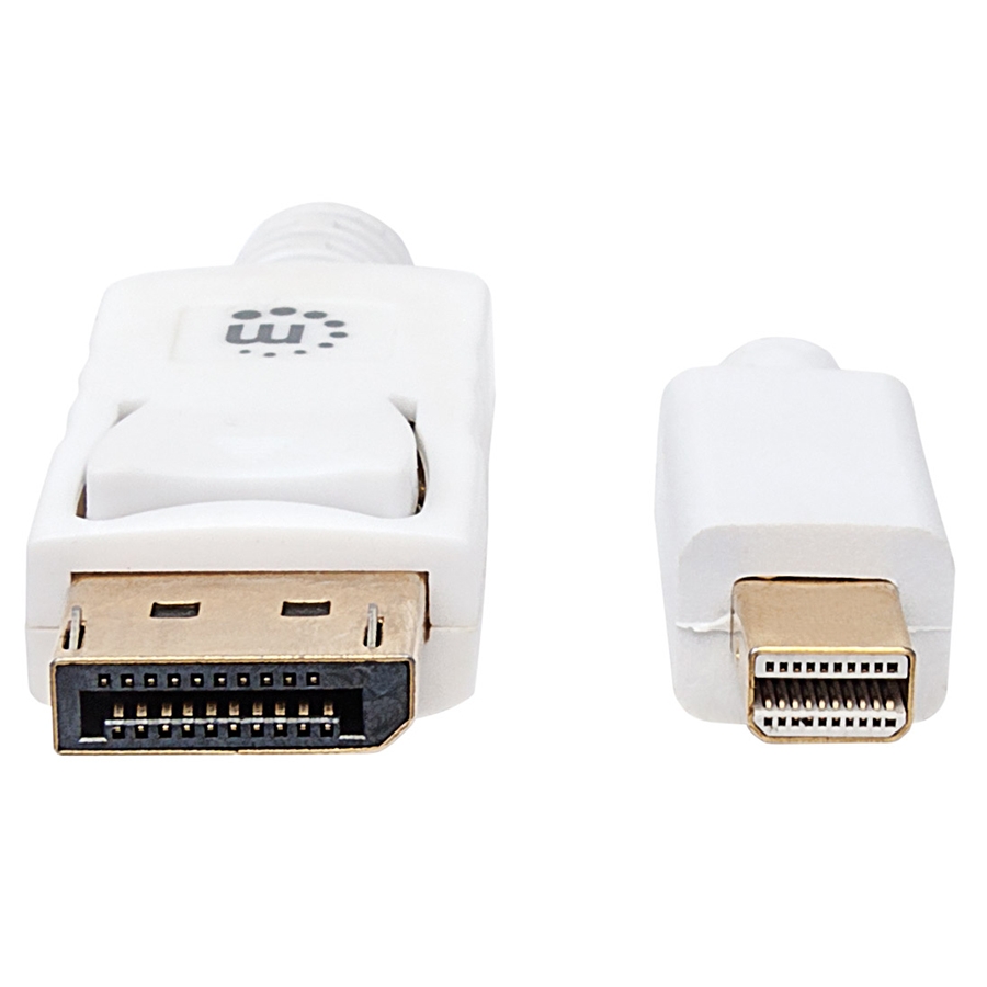 CABLE DISPLAYPORT,MANHATTAN,324748, – MINIDP M-M 2.0M BLANCO - Manhattan