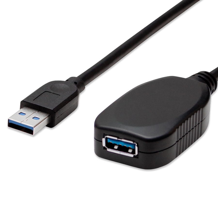 CABLE USB,MANHATTAN,150712, V3.0 EXT. ACTIVA 5M NEGRO - Manhattan
