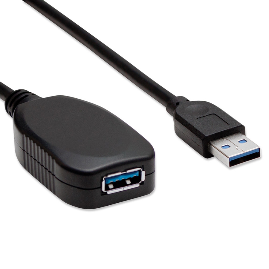 CABLE USB,MANHATTAN,150712, V3.0 EXT. ACTIVA 5M NEGRO - Manhattan