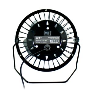 MINI VENTILADOR DE ESCRITORIO GHIA METALICO COLOR NEGRO ALIMENTACION USB - Ghia