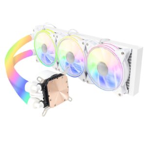 ENFRIAMIENTO LIQUIDO OCELOT GAMING POLAR WAVE 360 WHITE / 360MM / ARGB / 70 CFM / 1800 RPM / 32 DB / INTEL Y AMD / COLOR BLAN