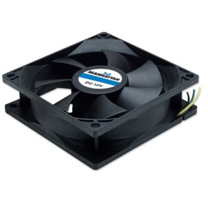 VENTILADOR,MANHATTAN,700955, 80X80X25, 3 PINES,GABINETE CPU - Manhattan
