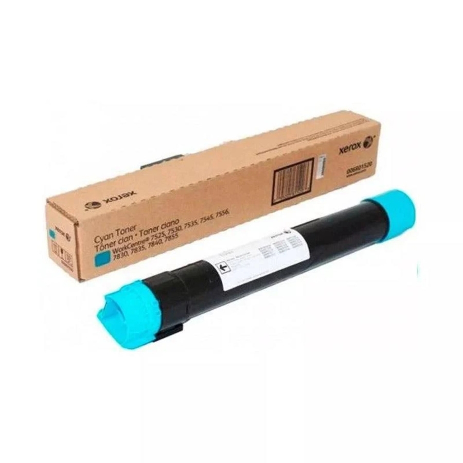 TONER XEROX 006R01520, CYAN, ALTA CAPACIDAD 15,000 PAGINAS, PARA WORKCENTRE 7525/30/35/45/56 - Xerox