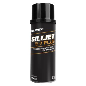 AEROSOL SILIJET E-7 PLUS LIMPIADOR ELECTRNICO DE ALTO PODER, REPELENTE AL POLVO, SILIMEX 454ML - SILIMEX