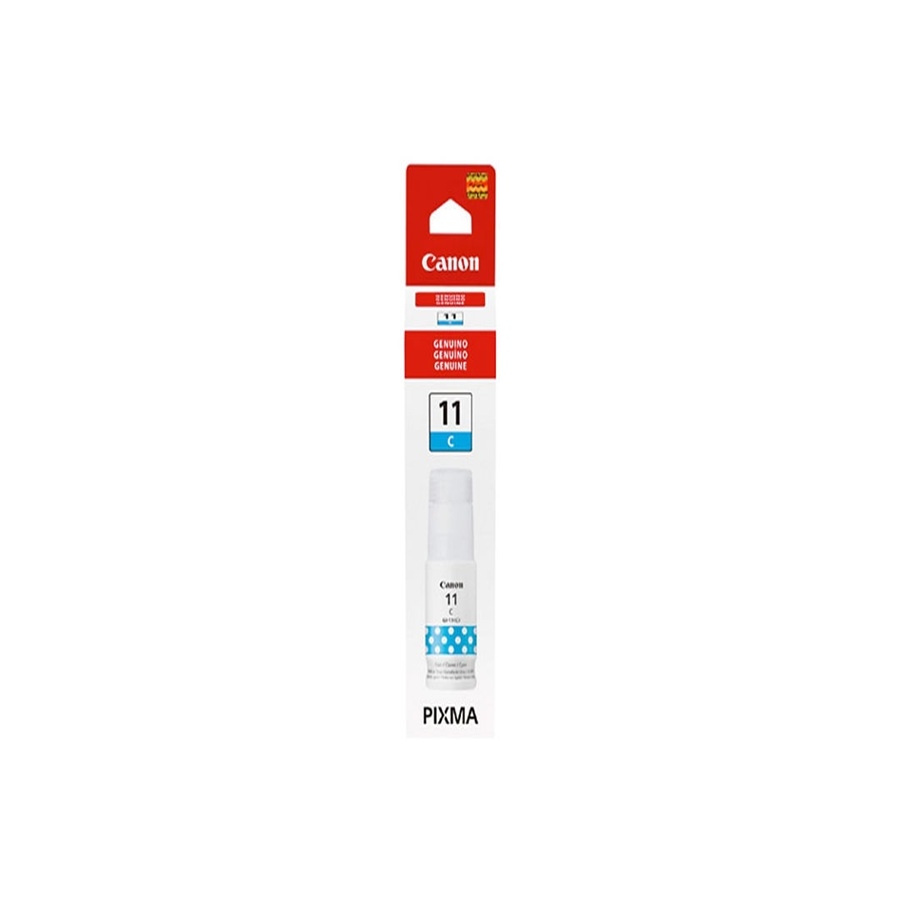 BOTELLA DE TINTA CANON GI-11C CYAN,RENDIMIENTO 7,700 PAGINAS,COMPATIBLE G3160,G2160. - Canon