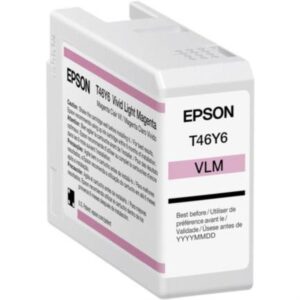CARTUCHO EPSON MODELO T46Y MAGENTA LIGHT, PARA PLOTTER P900 50 ML - Epson