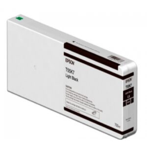CARTUCHO EPSON MODELO T55K ULTRACHROME HD / HDX NEGRO CLARO, PARA PLOTTER P6000/ P7000/ P8000/ P9000 700 ML - Epson