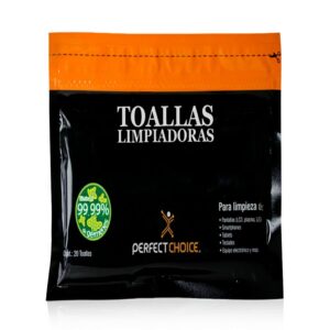 TOALLAS LIMPIADORAS ANTIESTATICAS PARA PANTALLAS Y MONITORES PERFECT CHOICE 20 PIEZAS - Perfect Choice
