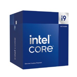 PROCESADOR INTEL CORE I9-14900F S-1700 14A GEN /HASTA 5.8 GHZ /CACHE 36MB /24 CORES (8P+16E) /SIN GRAFICOS /CON DISIPADOR /GA