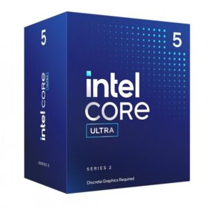 PROCESADOR INTEL CORE ULTRA 5-225F S-1851 SERIE 2 /HASTA 4.9 GHZ /CACHE 20MB /10 CORES 6P4E /SIN GRAFICOS /CON DISIPADOR /GAM
