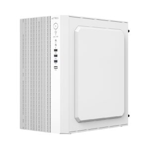 GABINETE ACTECK ZENITH GI656 / MINI TORRE / MICRO-ATX,MINI-ITX / FUENTE 500 W / FULL METALICO + FRENTE SOLIDO / BLANCO / AC-9