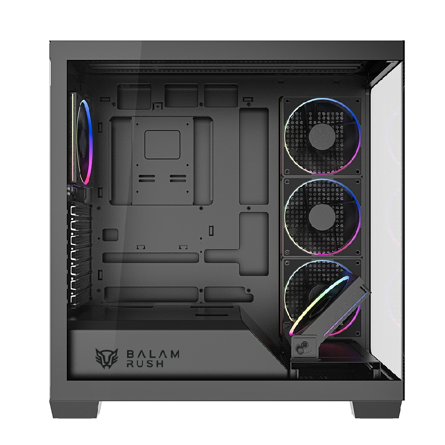 GABINETE GAMER BALAM RUSH TANK POLAR 7900 / MEDIA TORRE / ATX – M-ATX – ITX / VENTILADORES INCLUIDOS / CRISTAL TEMPLADO / SOP