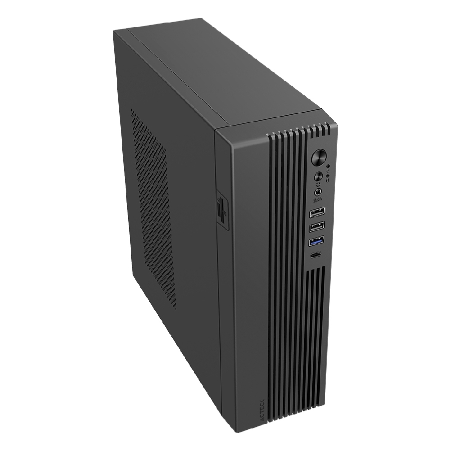 GABINETE ACTECK ONEX GS450 / MINI TORRE SLIM / MICRO ATX – MINI ITX / LECTOR SD / DOBLE POSICION / FUENTE DE PODER FLEX ATX 4